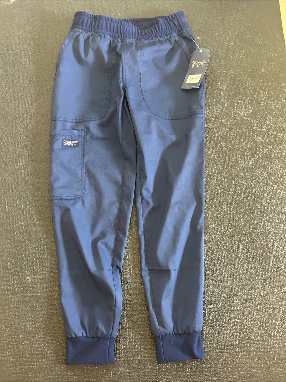 NWT Cherokee Workwear Navy Scrub Jogger Pants
